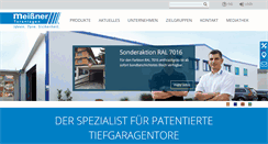 Desktop Screenshot of meissner-gmbh.de